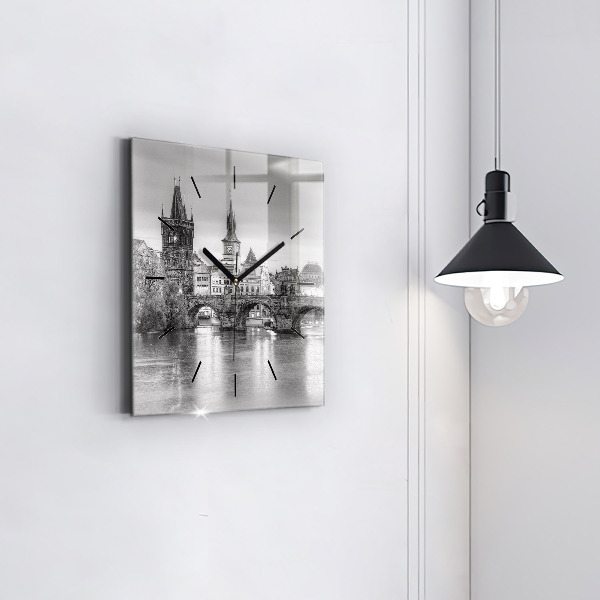 Orologio quadrato Ponte Carlo a Praga