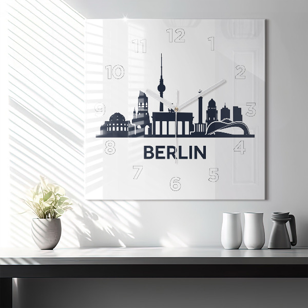 Orologio quadrato Illustrazione della città di Berlino