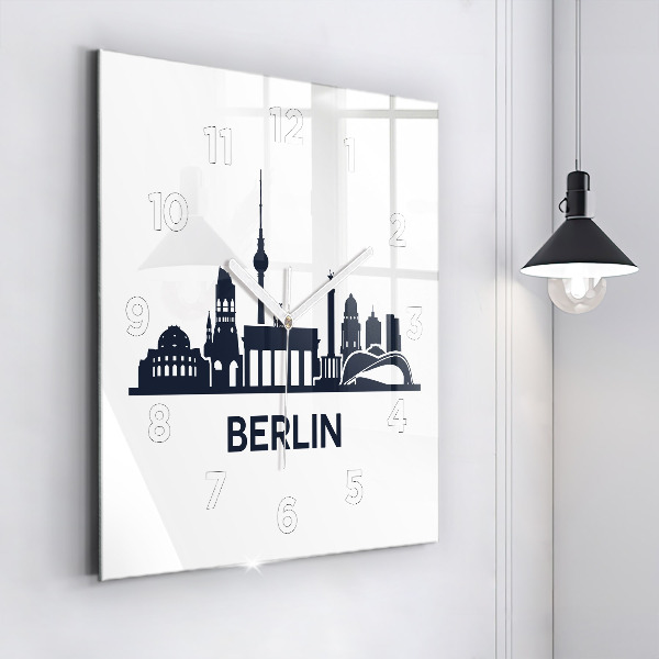 Orologio quadrato Illustrazione della città di Berlino