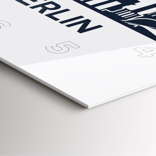 Orologio quadrato Illustrazione della città di Berlino