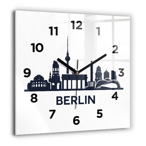 Orologio quadrato Illustrazione della città di Berlino