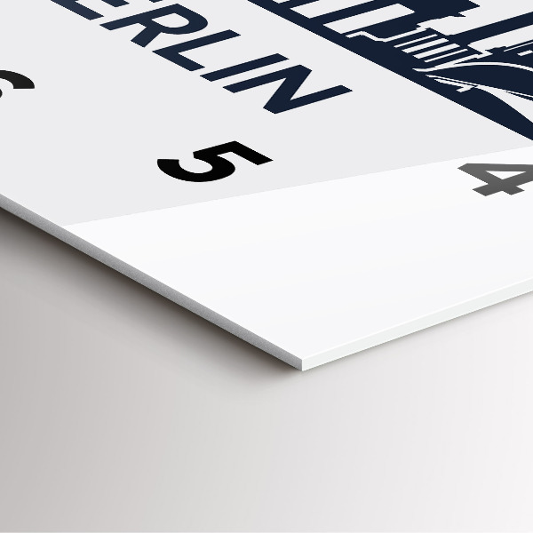 Orologio quadrato Illustrazione della città di Berlino