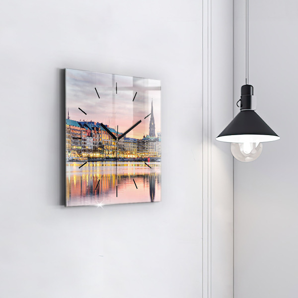 Orologio quadrato Alster ad Amburgo