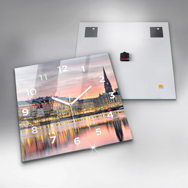 Orologio quadrato Alster ad Amburgo