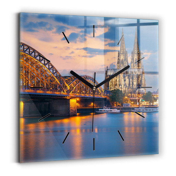 Orologio quadrato Vista del municipio