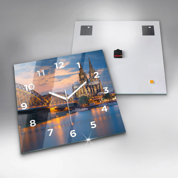 Orologio quadrato Vista del municipio