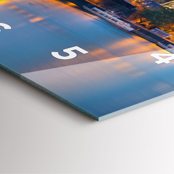 Orologio quadrato Vista del municipio