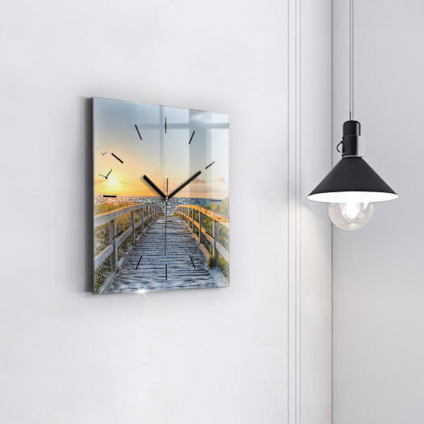 Orologio quadrato Vacanze al mare