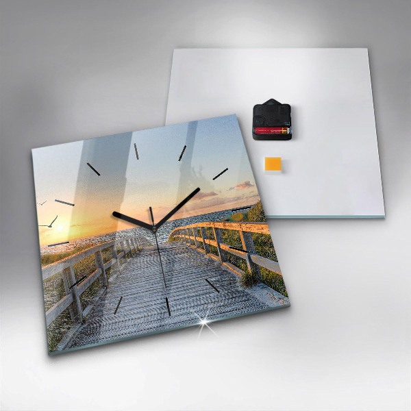 Orologio quadrato Vacanze al mare