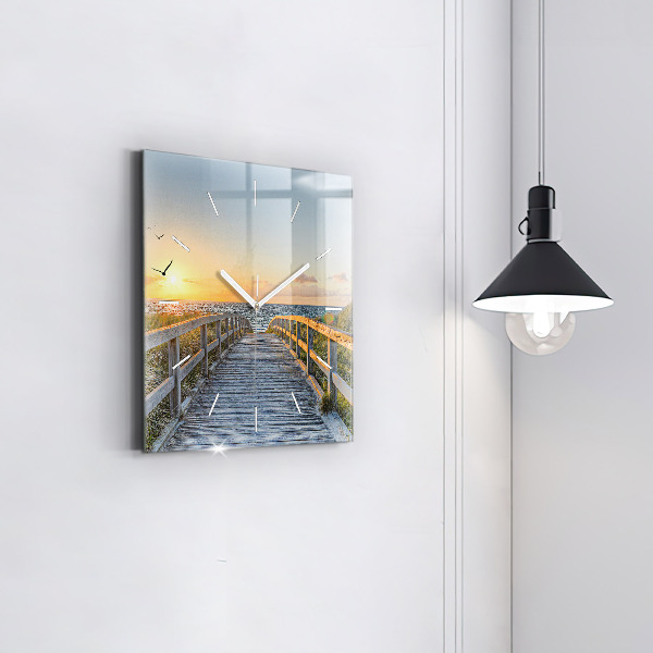 Orologio quadrato Vacanze al mare