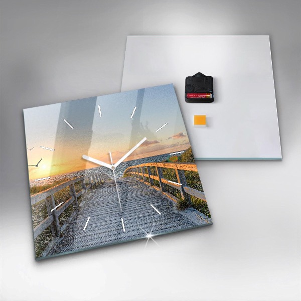 Orologio quadrato Vacanze al mare