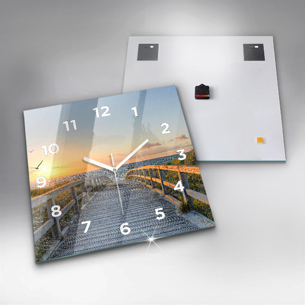 Orologio quadrato Vacanze al mare