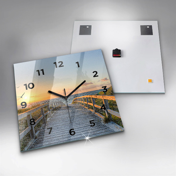 Orologio quadrato Vacanze al mare