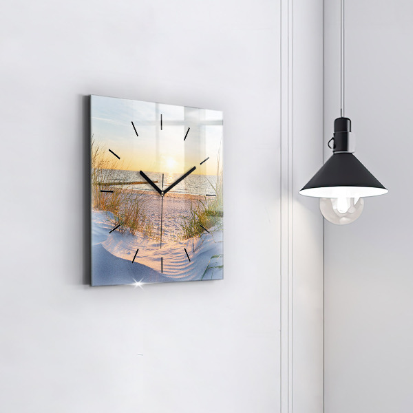 Orologio quadrato Tramonto sul mare