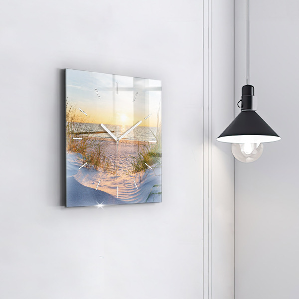 Orologio quadrato Tramonto sul mare