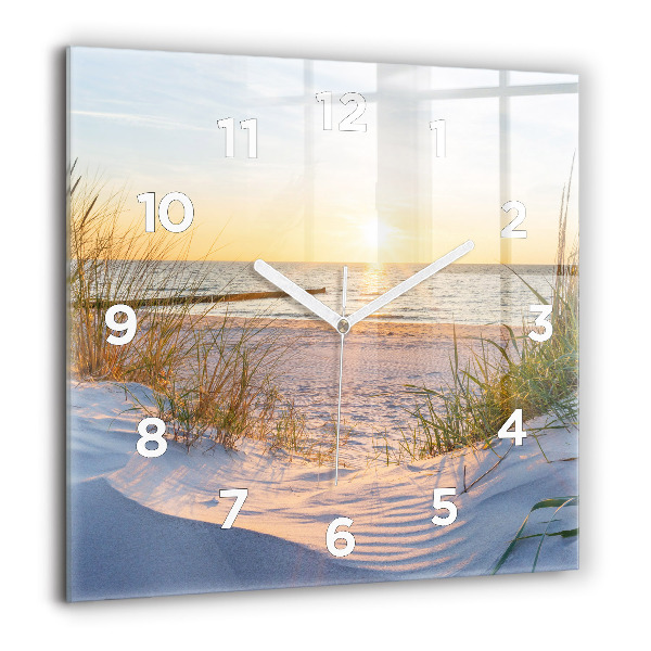 Orologio quadrato Tramonto sul mare