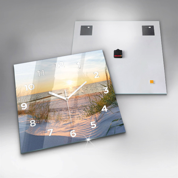 Orologio quadrato Tramonto sul mare