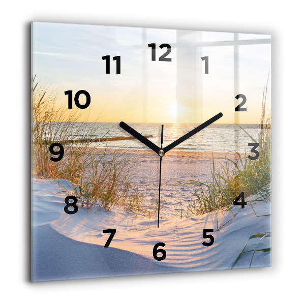 Orologio quadrato Tramonto sul mare