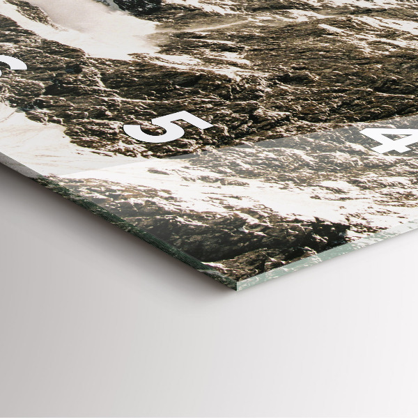 Orologio quadrato in vetro Monti Watzmann