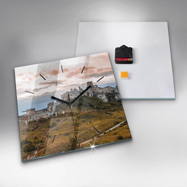 Orologio quadrato Castello di Spiš in Slovacchia