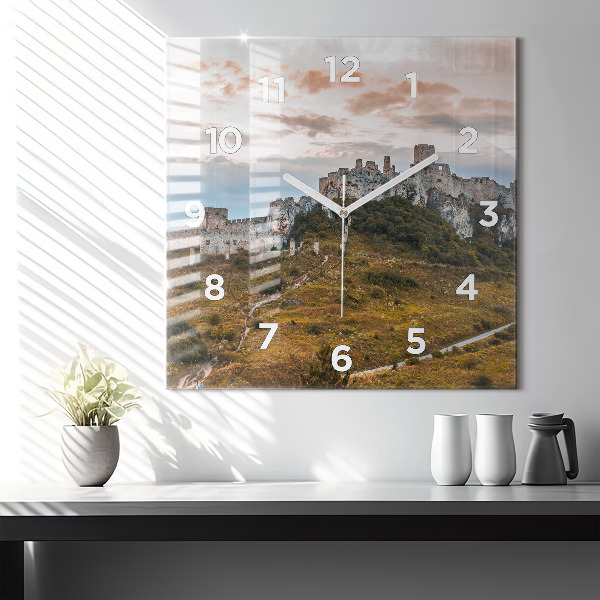 Orologio quadrato Castello di Spiš in Slovacchia