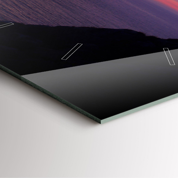 Orologio quadrato in vetro Testa di pietra