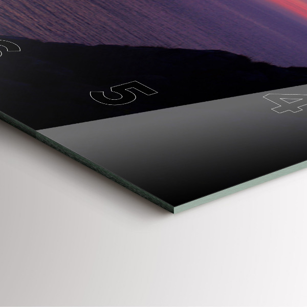 Orologio quadrato in vetro Testa di pietra