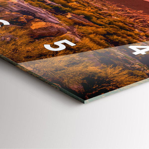 Orologio quadrato in vetro Tramonto a North Scottsdale