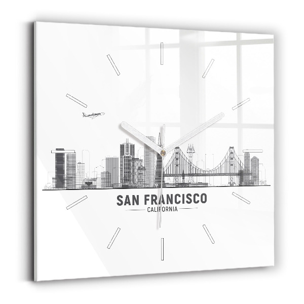 Orologio quadrato Skyline di San Francisco