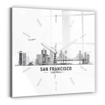 Orologio quadrato Skyline di San Francisco