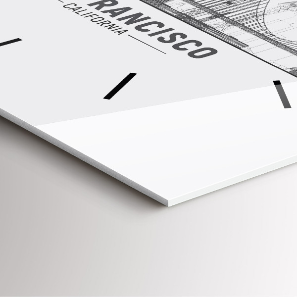 Orologio quadrato Skyline di San Francisco