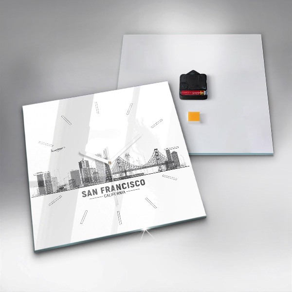 Orologio quadrato Skyline di San Francisco