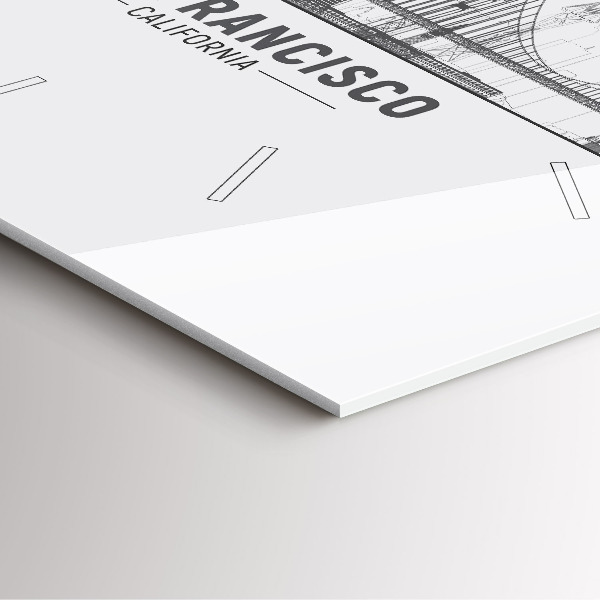 Orologio quadrato Skyline di San Francisco