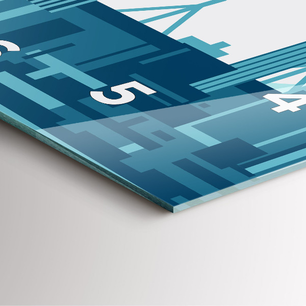 Orologio quadrato in vetro Architettura negli USA