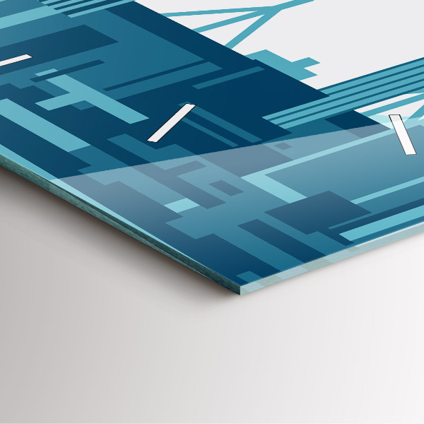 Orologio quadrato in vetro Architettura negli USA