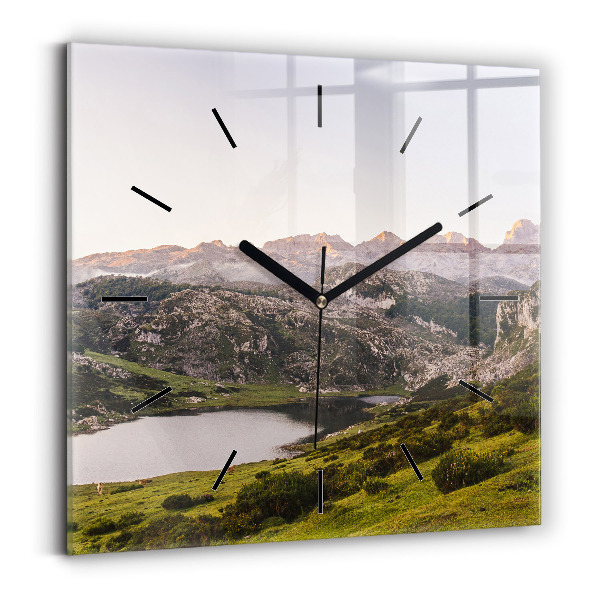 Orologio quadrato Lago e Pirenei