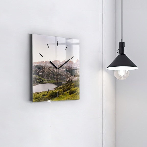 Orologio quadrato Lago e Pirenei