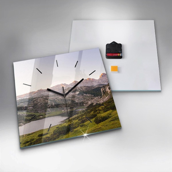 Orologio quadrato Lago e Pirenei