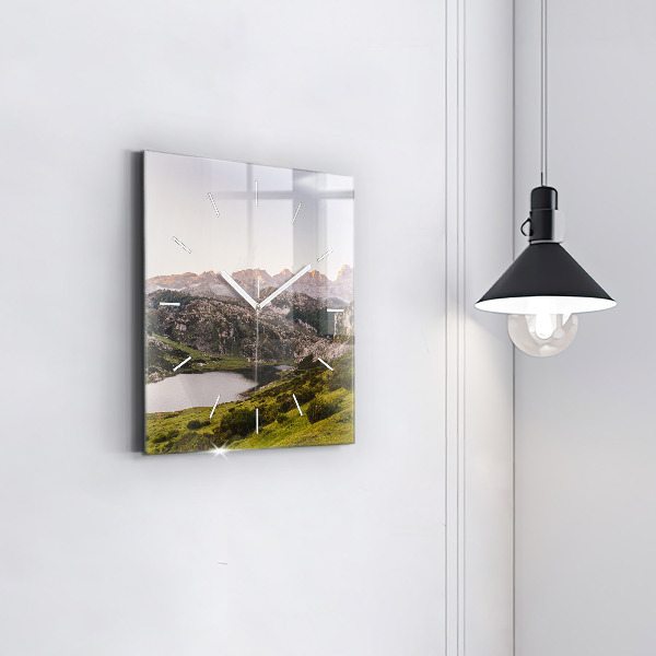 Orologio quadrato Lago e Pirenei