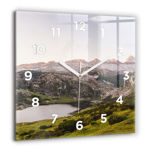 Orologio quadrato Lago e Pirenei