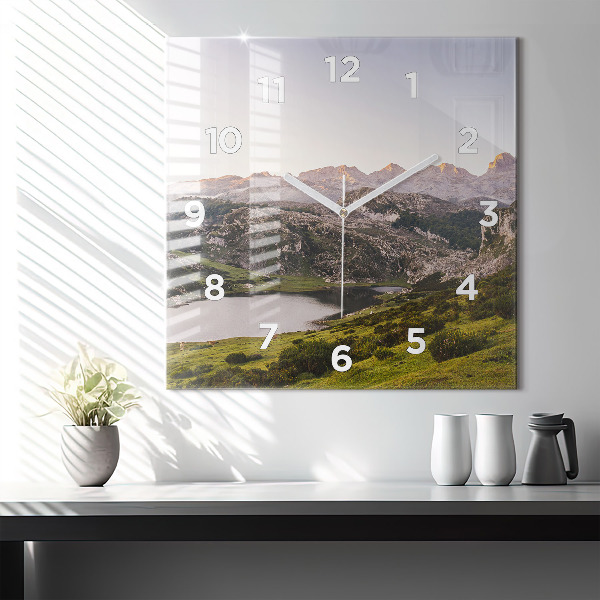 Orologio quadrato Lago e Pirenei