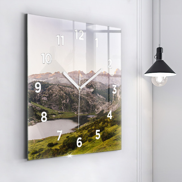 Orologio quadrato Lago e Pirenei