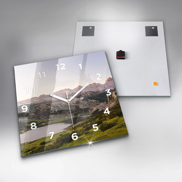 Orologio quadrato Lago e Pirenei