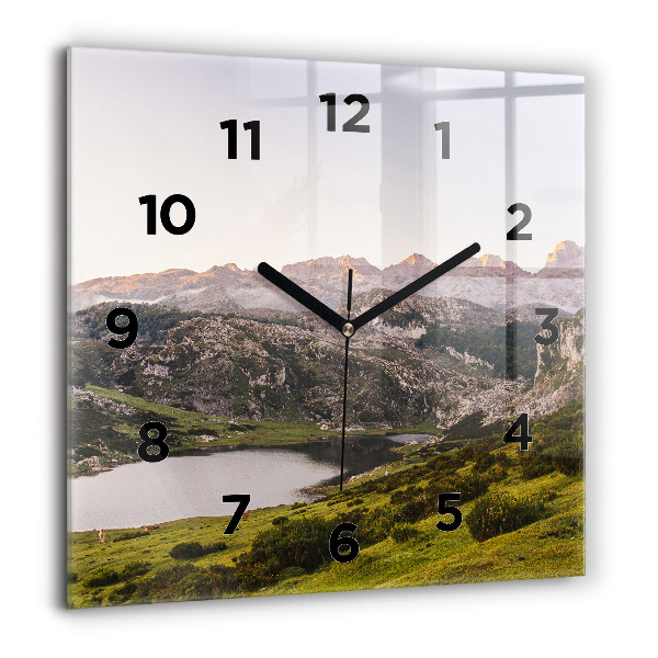 Orologio quadrato Lago e Pirenei