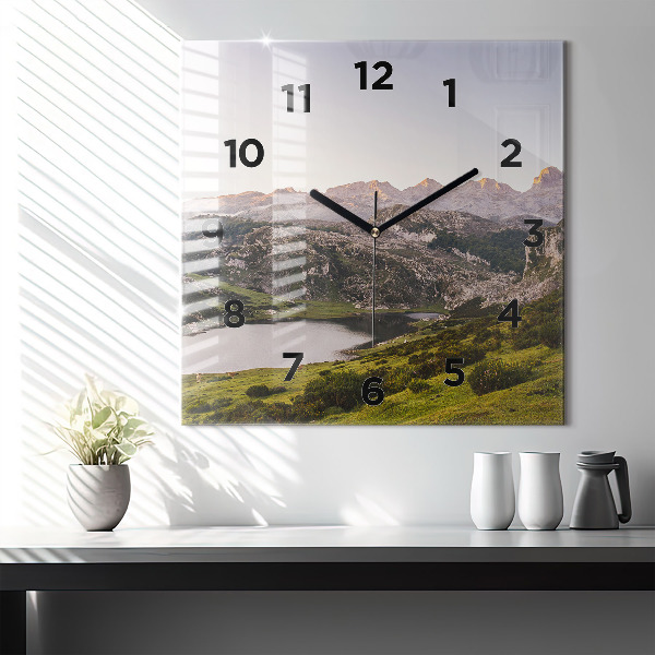 Orologio quadrato Lago e Pirenei