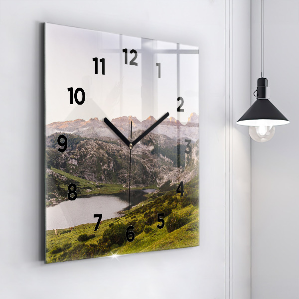 Orologio quadrato Lago e Pirenei
