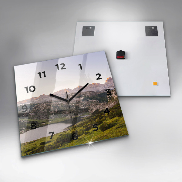 Orologio quadrato Lago e Pirenei