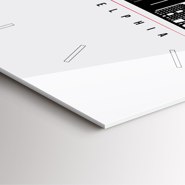 Orologio quadrato in vetro Illustrazione di Filadelfia