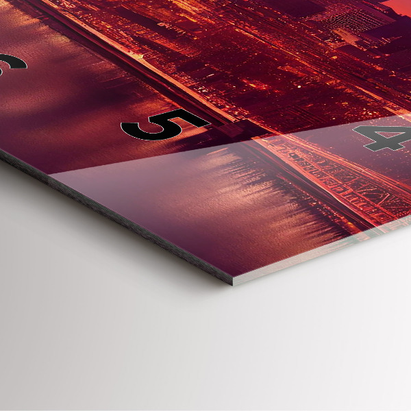 Orologio quadrato La città di Filadelfia di notte