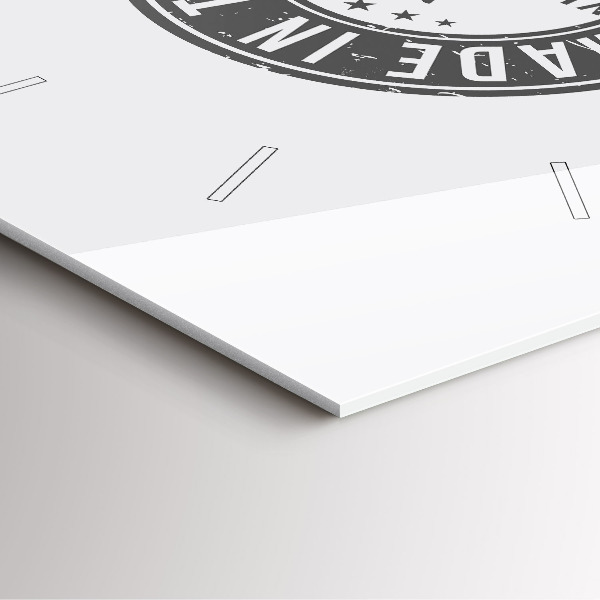 Orologio quadrato in vetro francobollo del Texas